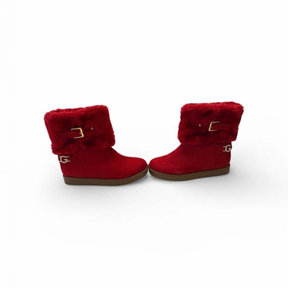 GBG Los Angeles Burgundy Ankle Booties - Picture 3 of 6